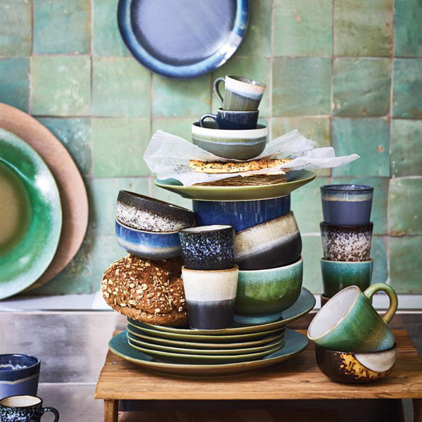Keramik Schälchen im 70er Style I Vintage Müsli- und Dessertschale – Tujuh Shop