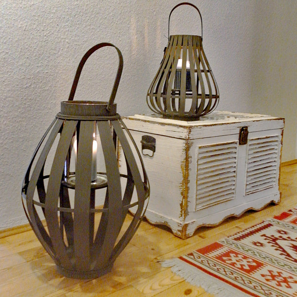 Broste Copenhagen Windlicht Arne dunkelbraun I Laterne aus Holz – Tujuh Shop