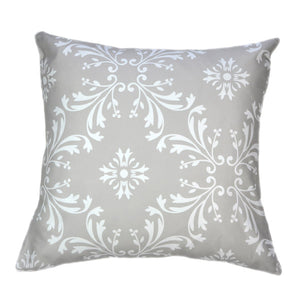 Peppa Grace Baumwollkissen Macao 50x50 cm - schönes Sofakissen in hellbraun-beige