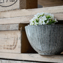 Broste Müslischale Nordic - Schale aus Steingut in blau-grau Tönen