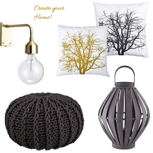 Bloomingville Wandlampe in gold - exklusive Wandleuchte