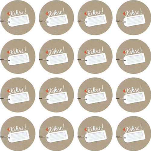 Aufkleber Kekse - 24 Stück Sticker für Gastgeschenk von Eine der Guten made in Germany