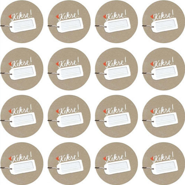 Aufkleber Kekse - 24 Stück Sticker für Gastgeschenk von Eine der Guten made in Germany