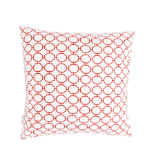 Bio Baumwolle Dekokissen Red Octagon 40x40 cm - Wendekissen von Pete & Sally made in Germany