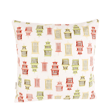 Bio Baumwolle Dekokissen Red Octagon 40x40 cm - Wendekissen von Pete & Sally made in Germany