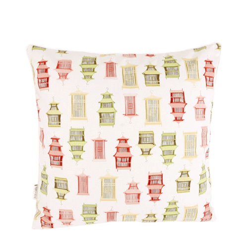 Bio Baumwolle Dekokissen White Octagon 50x50 cm - Wendekissen von Pete & Sally made in Germany