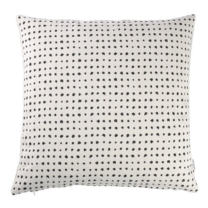 PB Home Kissenbezug  Black Dots 50x50 cm - weißes Sofakissen mit schwarzen Punkten