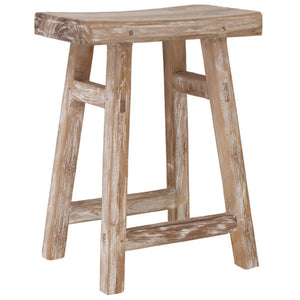 HK Living Teakholzhocker natur - Beistelltisch und Hocker aus Holz