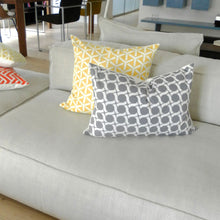 Bio Baumwolle Kissen Canvas in grau - Dekokissen von Pete & Sally in 40x60 cm made in Germany