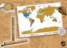 Scratch Map von luckies - Landkarte zum Freirubbeln - Entdecke die Welt