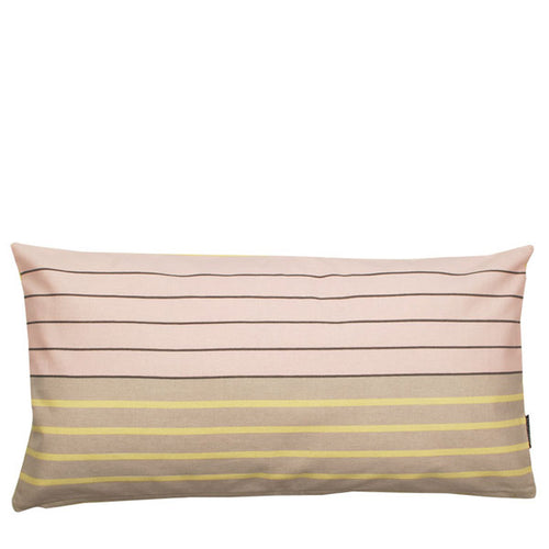 Aspegren Kissen Design Stripes Rose - schönes Sofakissen aus Baumwolle mit Streifen