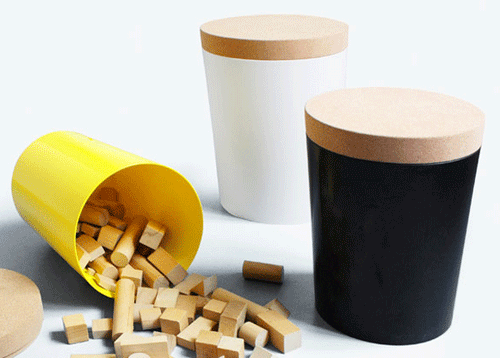 Buck klein in schwarz von Pension für Produkte -  Hocker/ Beistelltisch mit Stauraum