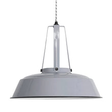HK Living Hängelampe Workshop M in grau - Lampe aus Metall im Industriedesign