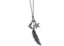 Kette mit schwarzer Feder von Pilgrim