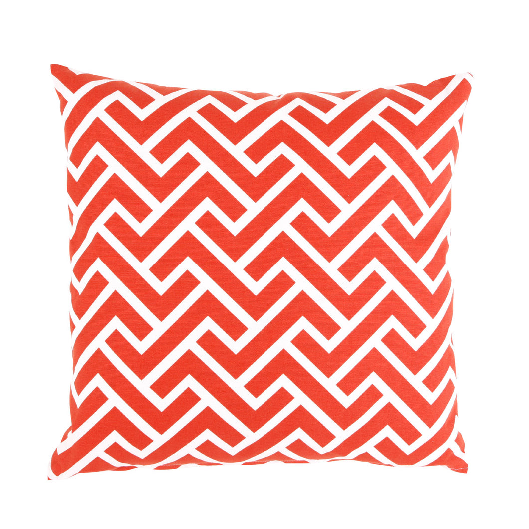 Bio Baumwolle Kissen Canvas in rot - Dekokissen von Pete & Sally in 40x40 cm made in Germany