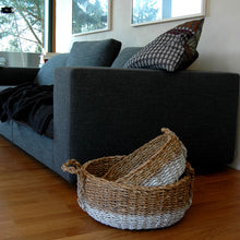 HK Living Aufbewahrungskorb aus Seegras medium - schöner Korb 100% Natur