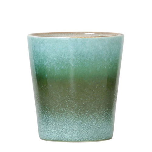 70er Jahre Vintage Trink-Becher Grass - Retro Tasse in grün