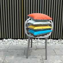 Pete & Sally Outdoor Kissen in orange-taupe 40x40 cm - Außenkissen UV beständig