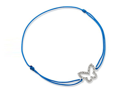 Armband blue butterfly  - 925er Sterlingsilber mit Zirkonia besetzt von Pete & Sally