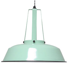 HK Living Lampe Workshop L in mintgrün - Deckenlampe aus Metall im Industrie-Design