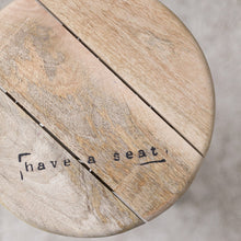 House Doctor Holzhocker Have a seat in weiß - Design Hocker oder Beistelltisch