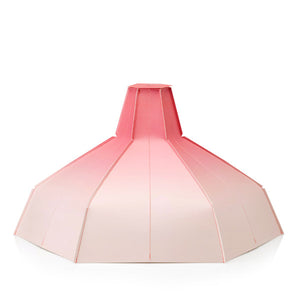 Pepe Heykoop Papierlampe folded lampshade rosa - Designer Lampenschirm aus Papier