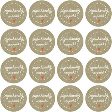 Aufkleber für Geschenke Eigenhändig verpackt - 24 Sticker von Eine der Guten