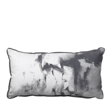 Broste Copenhagen Baumwollkissen Silke in smoked pearl - cooles Sofakissen 50x25 cm