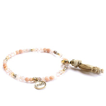 Exoal Armband Single Rainbow in nude - zartes Natursteinarmband