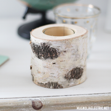 Broste Copenhagen Kerzenhalter aus Birkenstamm - Teelichthalter jedes anders