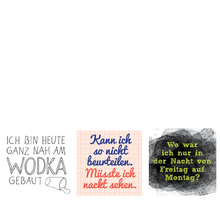 Freche Kühlschrankmagnete mit Spruch im Set - 3 verschiedene Magnete
