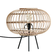 Vintage Tischlampe simply bamboo - kleine Stehlampe aus Bambusholz