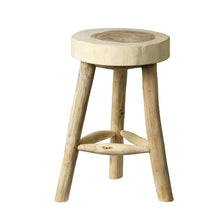 Bloomingville Holzhocker Wood Nature - Beistelltisch und Hocker aus Holz