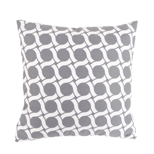 Bio Baumwolle Kissen Canvas in grau - Dekokissen von Pete & Sally in 40x40 cm made in Germany