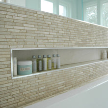 1 qm Marmorsticks ibis white in creme von stein & ambiente - Marmorstäbchen beige