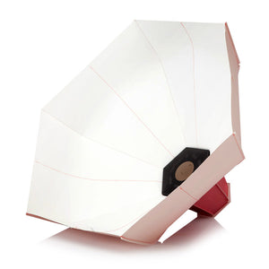 Pepe Heykoop Papierlampe folded lampshade rosa - Designer Lampenschirm aus Papier