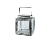 Glaslaterne Blas aus Holz und Metall von broste Copenhagen - Windlicht quadratisch