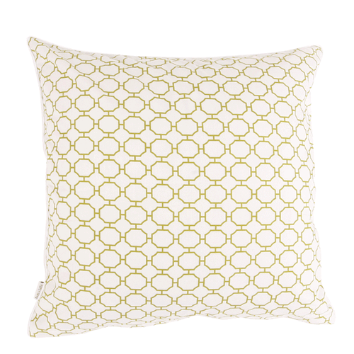 Bio Baumwolle Dekokissen Green Octagon 50x50 cm - Wendekissen von Pete & Sally made in Germany