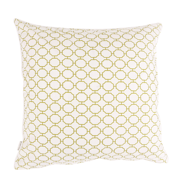 Bio Baumwolle Dekokissen Green Octagon 50x50 cm - Wendekissen von Pete & Sally made in Germany