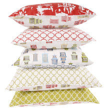 Bio Baumwolle Dekokissen White Octagon 50x50 cm - Wendekissen von Pete & Sally made in Germany