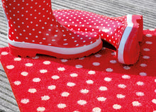 Schöne Fußmatte Red Dots - Fußabstreifer rot mit Punkten