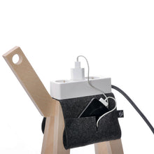 Njustudio Stromer mit Satteltasche in grau - Designer Verlängerungskabel