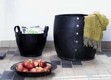 Giving and Living flacher Korb dacarr in drei Größen - Schale aus recycelten Autoreifen