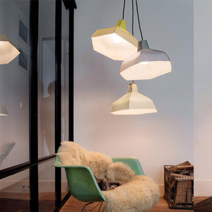 Pepe Heykoop Papierlampe folded lampshade grau - Designer Lampenschirm aus Papier