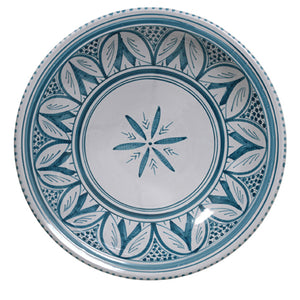 HK Living Souk Bowl large grau-blau - handgemachte Schale Marokko Design
