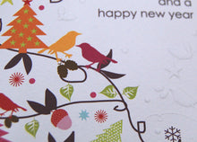 Weihnachtskarte "merry christmas and a happy new year"