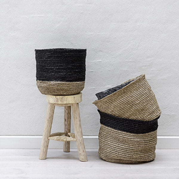 Bloomingville Holzhocker Wood Nature - Beistelltisch und Hocker aus Holz