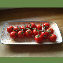 Bloomingville Servierplatte Carla in orange - handbemaltes Porzellan