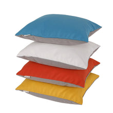 Pete & Sally Outdoor Kissen in gelb-taupe 40x40 cm - Außenkissen UV beständig
