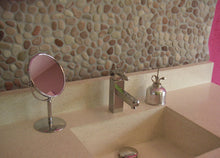 stein & ambiente 1 Netz Kieselsteinboden lightpink - Kieselsteinfliese "orient pink"